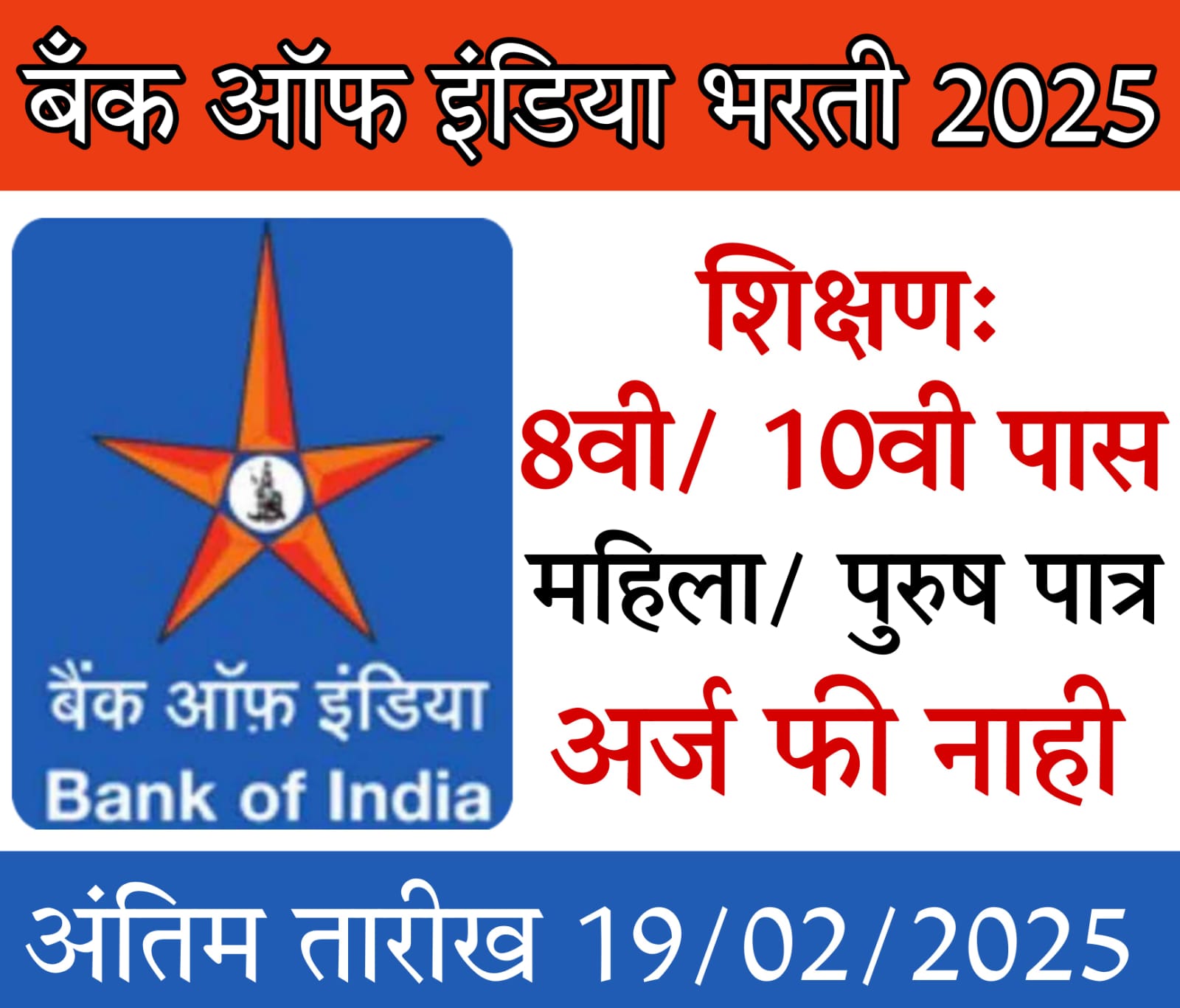 bank of india vacancy