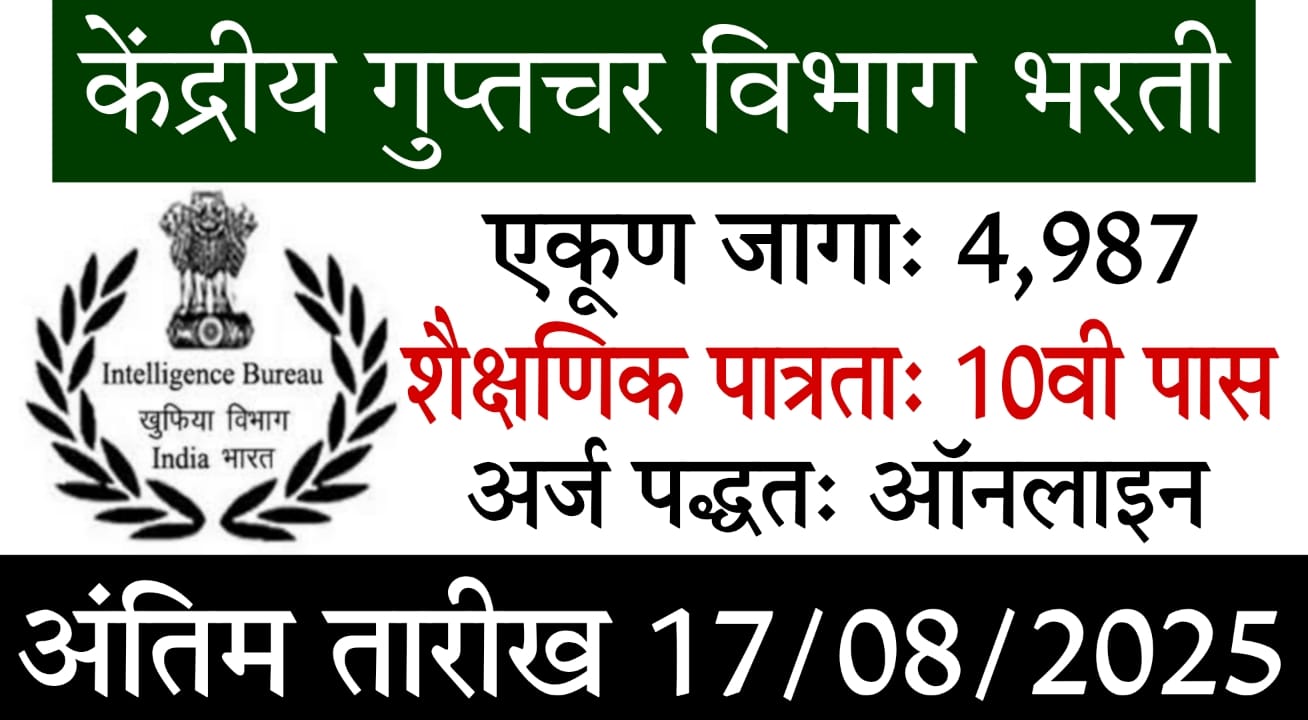Intelligence Bureau Bharti 2025