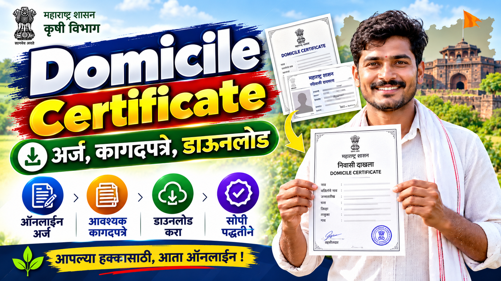 Domicile Certificate Maharashtra 2026